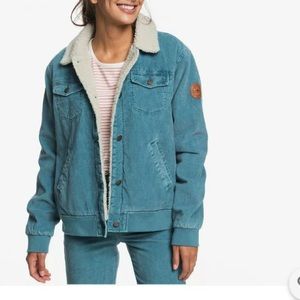 Desert sands Sherpa lined corduroy jacket